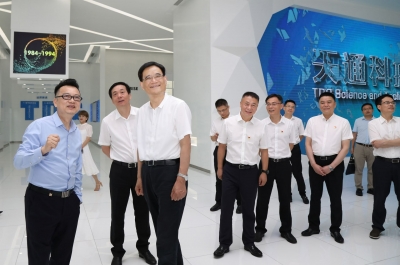 2020年6月16日時任浙江省委常委、統(tǒng)戰(zhàn)部部長熊建平蒞臨天通
